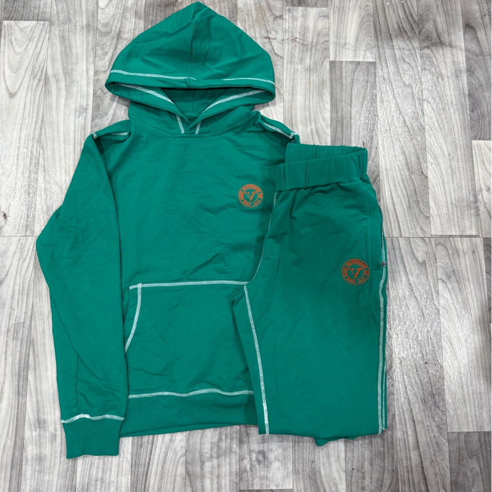 Green Men's Hoodie and Jogger Set